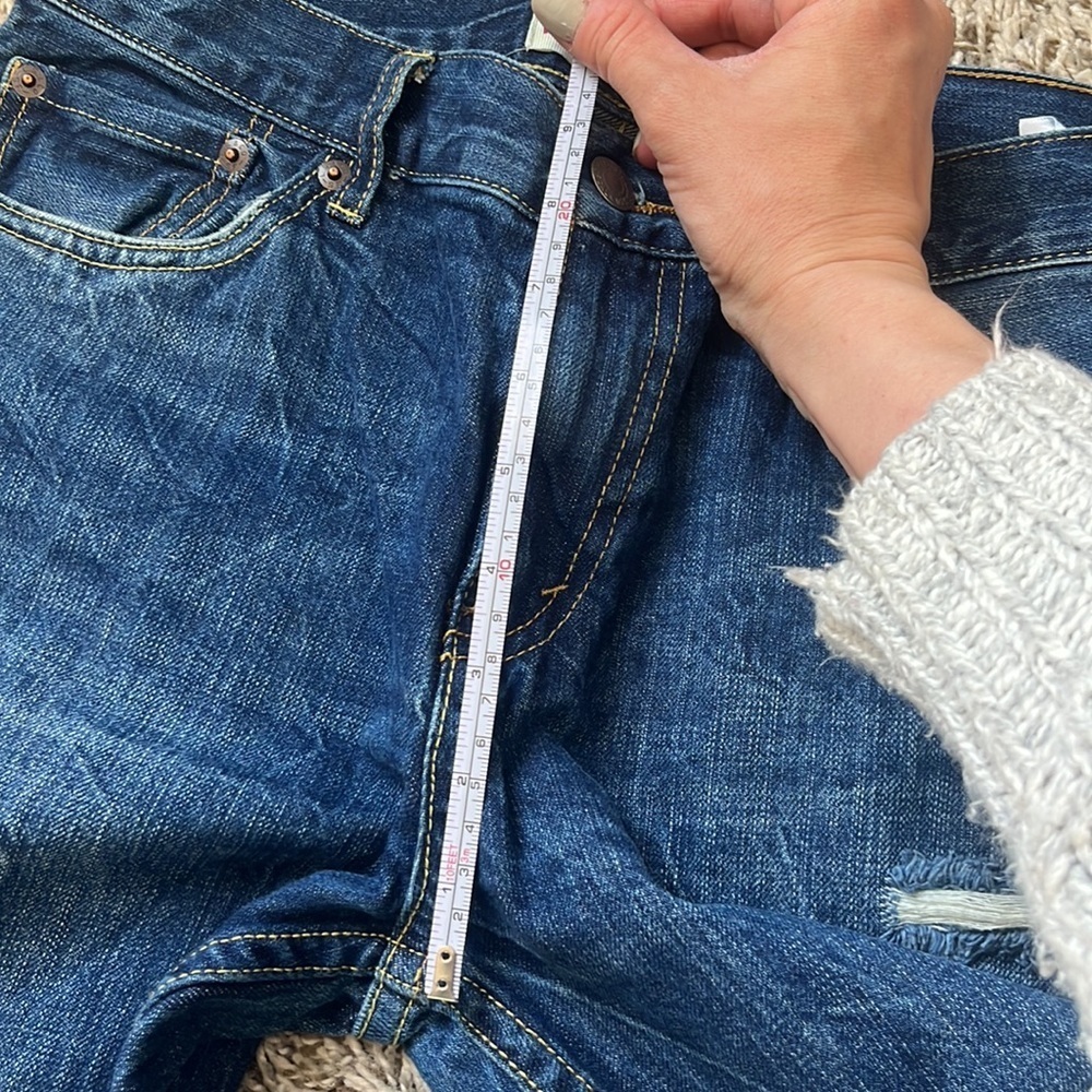 Levi's Denim Jean Regular Taper Distressed Blue size 16 - Picture 12 of 12